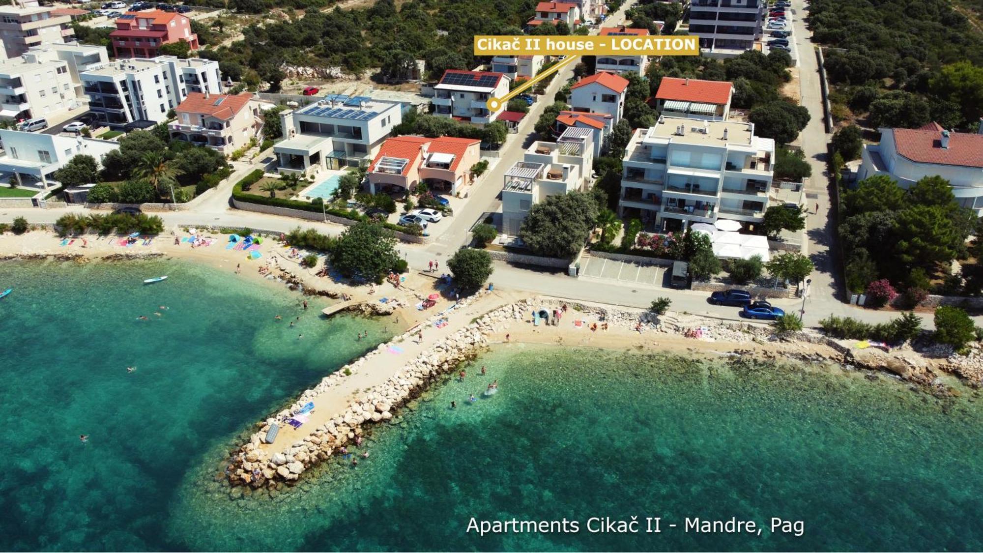 Apartments Cikac II - Modern Apartments By The Beach Mandre Exterior foto